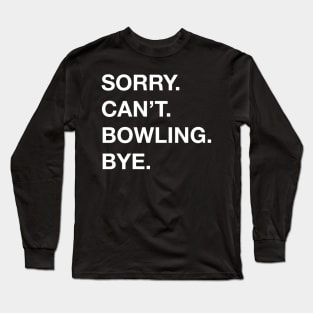 Bowling Long Sleeve T-Shirt